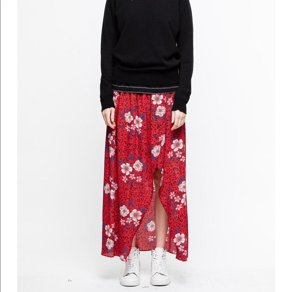 Zadig & Voltaire floral silk maxi skirt 🌟🌟🌟